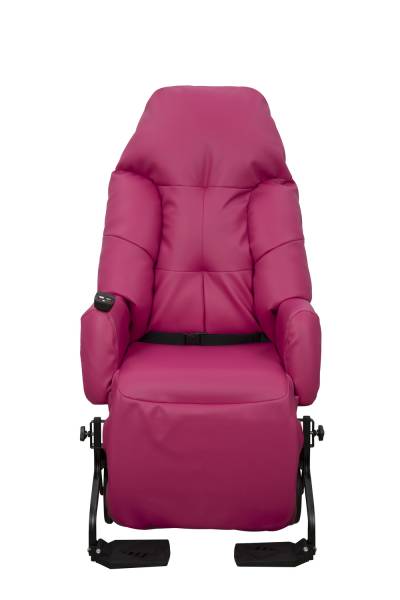 fauteuil à pousser électrique intérieur-extérieur EVASION e II framboise