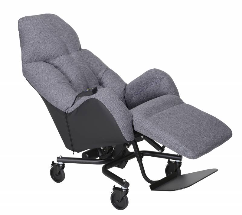 fauteuil à pousser électrique  LIBERTY e II gris chiné
