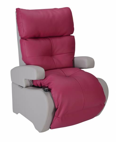 fauteuil relaxation multi positions NOSTRESS PU/PVC framboise